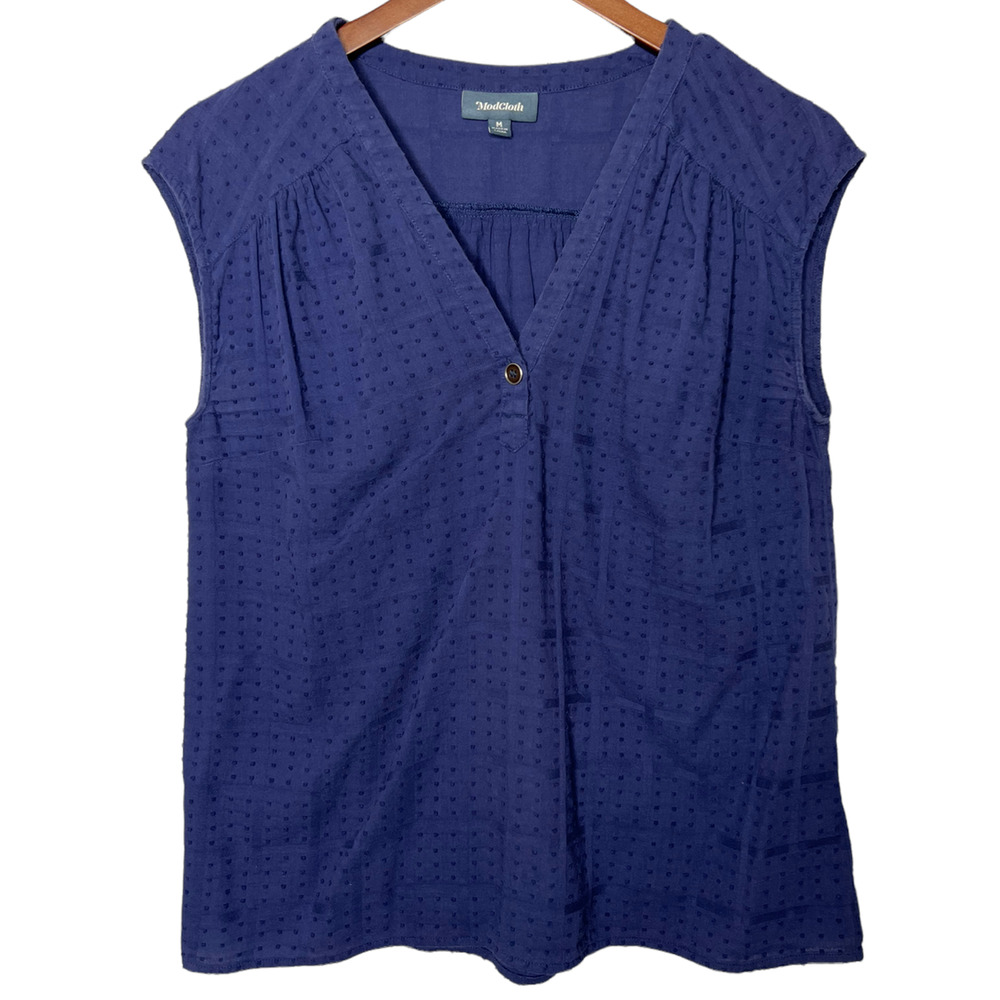 ModCloth Swiss dot top sleeveless top size medium